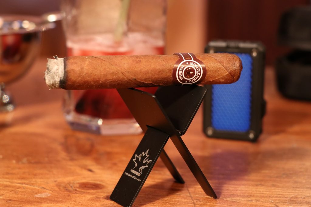 Montecristo cigar on Canada Humidor Cigar Stand