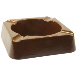 Stinky Composite 8" Square Stackable Ashtray - Brown