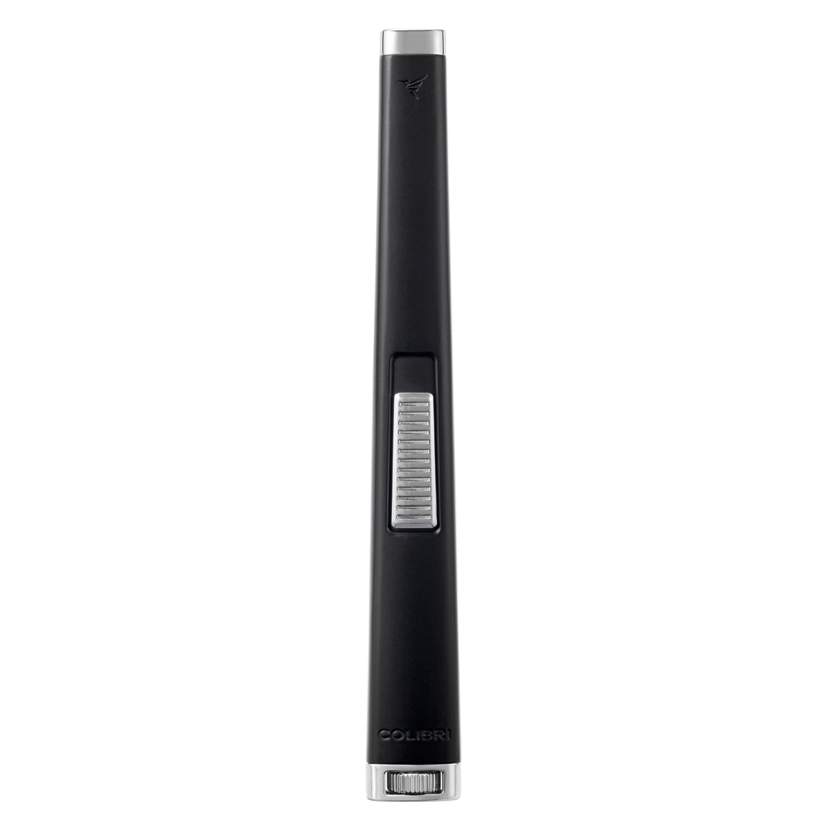 Colibri Aura Flat Flame Lighter - Black & Chrome