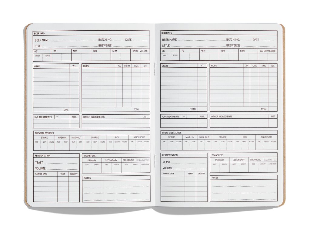 33 Brews Beer Brewing Log for the Homebrewer
