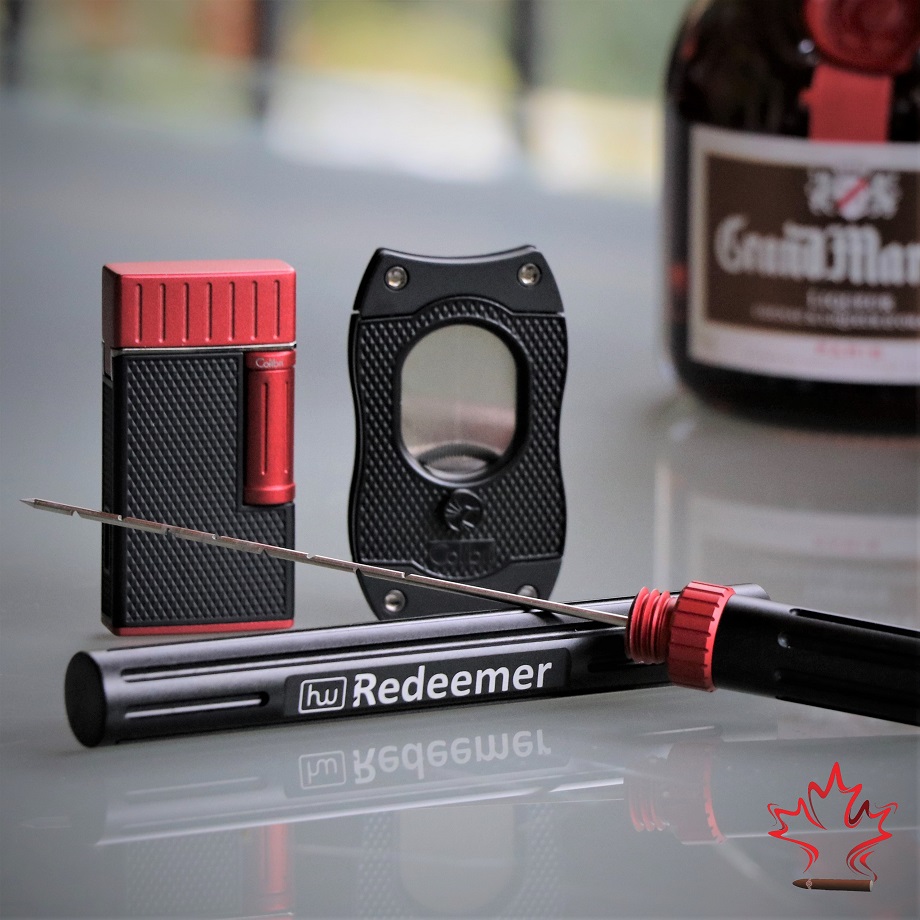 Colibri Julius Flint Soft Flame Lighter Black Red