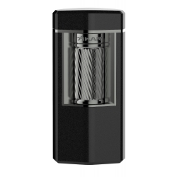 XiKAR Meridian Triple Soft Flame Triple Lighter - Matte Black & Gunmetal