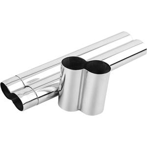 Two Cigar Stainless Tube